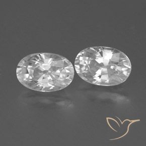 1.78 ct natürliche Weiß Zirkon-Edelsteine, Oval, VVS