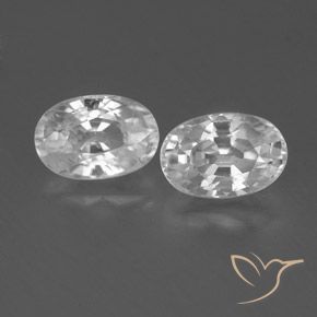 1.82ctw Natürlicher Weiß Zirkon, Oval, VVS-VS