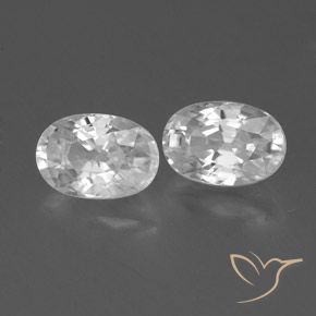 1.82 ct natürliche Weiß Zirkon-Edelsteine, Oval, VVS-VS