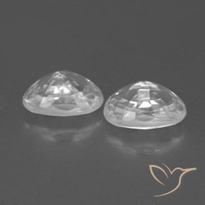 1.82 ct natürliche Weiß Zirkon-Edelsteine, Oval, VVS-VS
