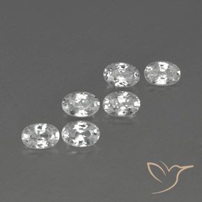 4.44 ct natürliche Weiß Zirkon-Edelsteine, Oval, VVS-VS