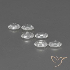 4.44 ct natürliche Weiß Zirkon-Edelsteine, Oval, VVS-VS