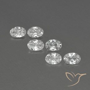 4.01ctw Natürlicher Weiß Zirkon, Oval, VVS-VS
