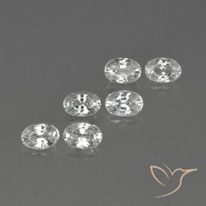 4.62 ct natürliche Weiß Zirkon-Edelsteine, Oval, VVS-VS