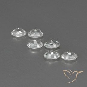 4.62 ct natürliche Weiß Zirkon-Edelsteine, Oval, VVS-VS