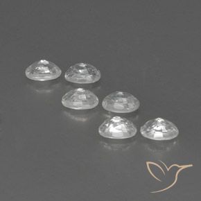 5.25 ct natürliche Weiß Zirkon-Edelsteine, Oval, VVS-VS