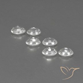 4.61 ct natürliche Weiß Zirkon-Edelsteine, Oval, VVS-VS