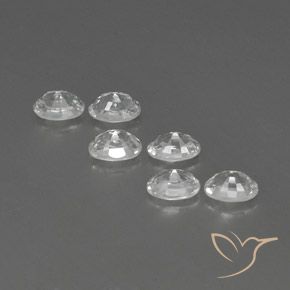 5.00 ct natürliche Weiß Zirkon-Edelsteine, Oval, VVS-VS