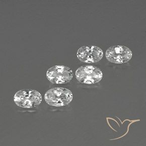 4.61 ct natürliche Weiß Zirkon-Edelsteine, Oval, VVS-VS