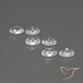 4.61 ct natürliche Weiß Zirkon-Edelsteine, Oval, VVS-VS