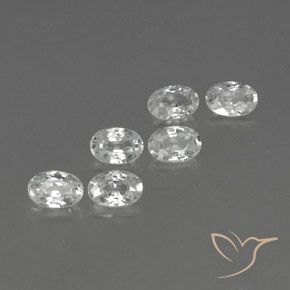 4.34 ct natürliche Weiß Zirkon-Edelsteine, Oval, VVS-VS