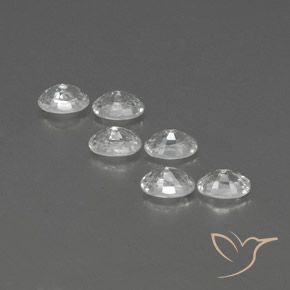4.98 ct natürliche Weiß Zirkon-Edelsteine, Oval, VVS-VS