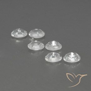 5.12 ct natürliche Weiß Zirkon-Edelsteine, Oval, VVS-VS