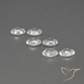 4.17 ct natürliche Weiß Zirkon-Edelsteine, Oval, VVS-VS