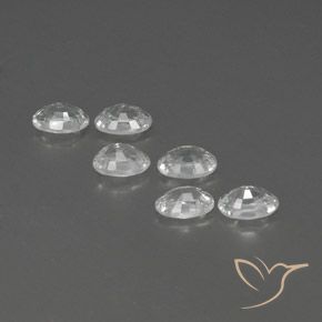 4.66 ct natürliche Weiß Zirkon-Edelsteine, Oval, VVS-VS