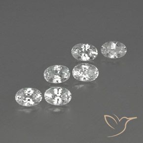 4.63 ct natürliche Weiß Zirkon-Edelsteine, Oval, VVS-VS