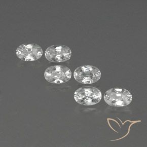 4.64ctw Natürlicher Weiß Zirkon, Oval, VVS-VS
