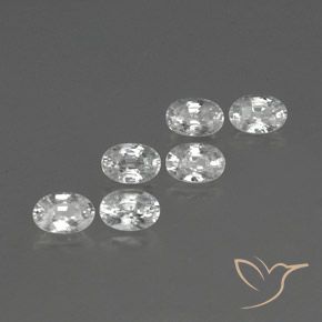4.64 ct natürliche Weiß Zirkon-Edelsteine, Oval, VVS-VS