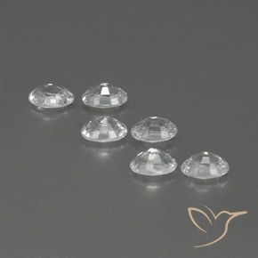 4.64 ct natürliche Weiß Zirkon-Edelsteine, Oval, VVS-VS