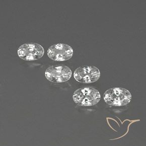 4.67ctw Natürlicher Weiß Zirkon, Oval, VVS-VS