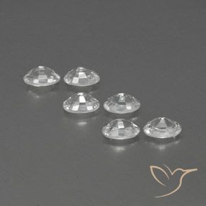 4.67 ct natürliche Weiß Zirkon-Edelsteine, Oval, VVS-VS