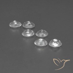 4.69 ct natürliche Weiß Zirkon-Edelsteine, Oval, VVS-VS