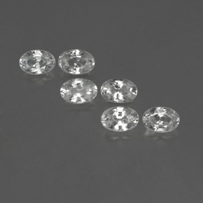  ct natürliche weißer Zirkon-Edelsteine, Oval Schliff, VVS-VS