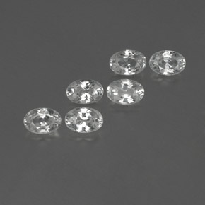  ct natürliche weißer Zirkon-Edelsteine, Oval Schliff, VVS-VS