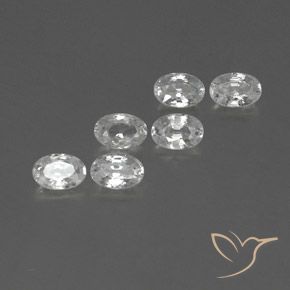 4.54 ct natürliche Weiß Zirkon-Edelsteine, Oval, VVS-VS