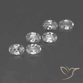 4.13 ct natürliche Weiß Zirkon-Edelsteine, Oval, VVS-VS