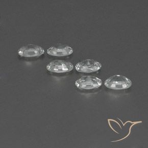 4.13 ct natürliche Weiß Zirkon-Edelsteine, Oval, VVS-VS