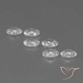 4.08 ct natürliche Weiß Zirkon-Edelsteine, Oval, VVS-VS