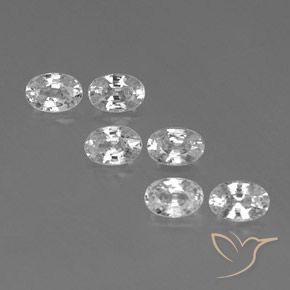4.51ctw Natürlicher Weiß Zirkon, Oval, VVS-VS