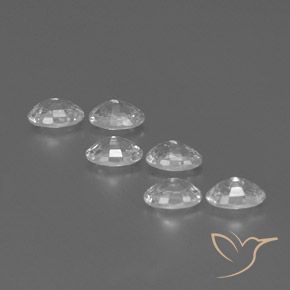 4.51 ct natürliche Weiß Zirkon-Edelsteine, Oval, VVS-VS