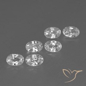 4.60 ct natürliche Weiß Zirkon-Edelsteine, Oval, VVS-VS