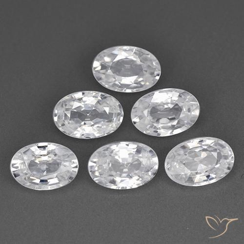 4.08ctw Natürlicher Weiß Zirkon, Oval, VVS-VS, Photo A