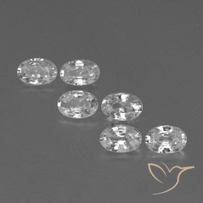 4.15ctw Natürlicher Weiß Zirkon, Oval, VVS-VS