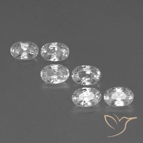 4.66ctw Natürlicher Weiß Zirkon, Oval, VVS-VS