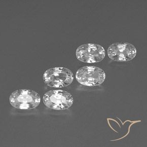 4.66 ct natürliche Weiß Zirkon-Edelsteine, Oval, VVS-VS