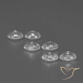 4.66 ct natürliche Weiß Zirkon-Edelsteine, Oval, VVS-VS