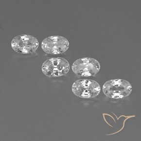 4.64ctw Natürlicher Weiß Zirkon, Oval, VVS-VS