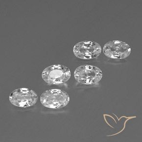 4.24 ct natürliche Weiß Zirkon-Edelsteine, Oval, VVS-VS