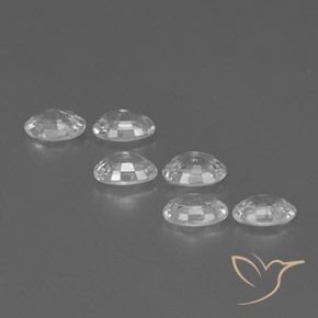 4.24 ct natürliche Weiß Zirkon-Edelsteine, Oval, VVS-VS