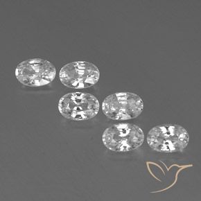 4.71ctw Natürlicher Weiß Zirkon, Oval, VVS-VS, Photo A