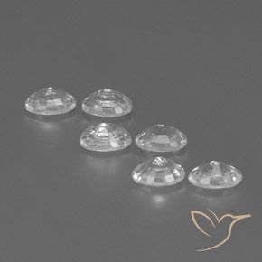 4.71 ct natürliche Weiß Zirkon-Edelsteine, Oval, VVS-VS