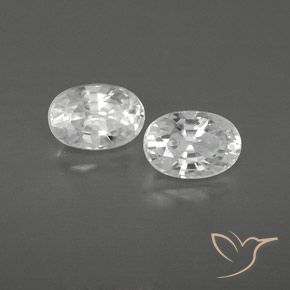 1.72 ct natürliche Weiß Zirkon-Edelsteine, Oval, VVS