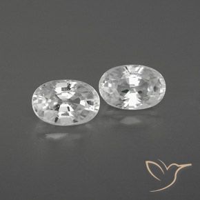 1.66ctw Natürlicher Weiß Zirkon, Oval, VVS