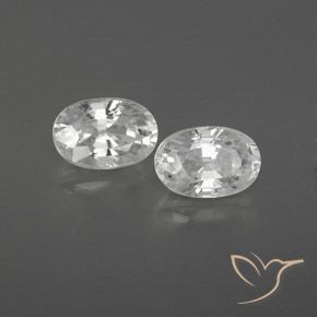 1.66 ct natürliche Weiß Zirkon-Edelsteine, Oval, VVS