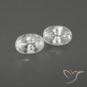 1.86ctw Natürlicher Weiß Zirkon, Oval, VVS