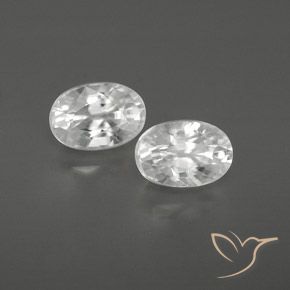 1.86 ct natürliche Weiß Zirkon-Edelsteine, Oval, VVS